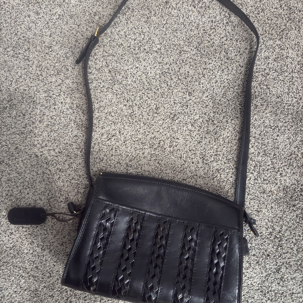 Black Leather Shoulder Bag